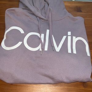 purple calvin klein hoodie